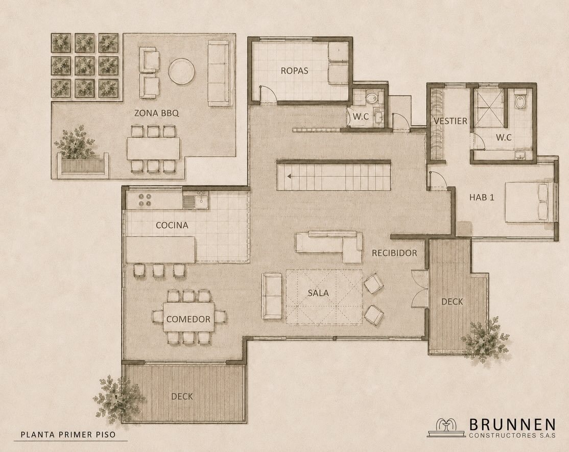 Casa Nuquí, diseño de Brunnen · 4 de 5